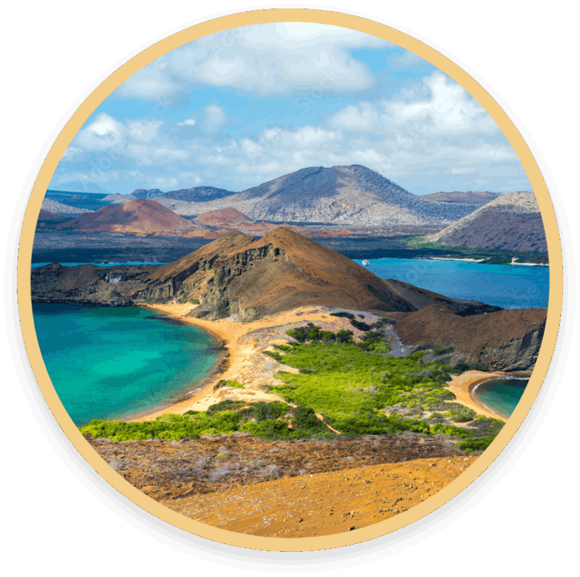 Galapagos Küstenlinie Land Natur - Start runde bild